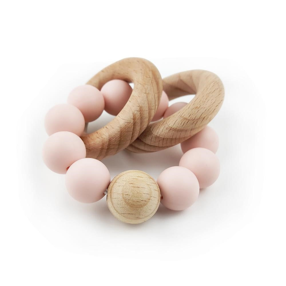 Wooden Teether Blush